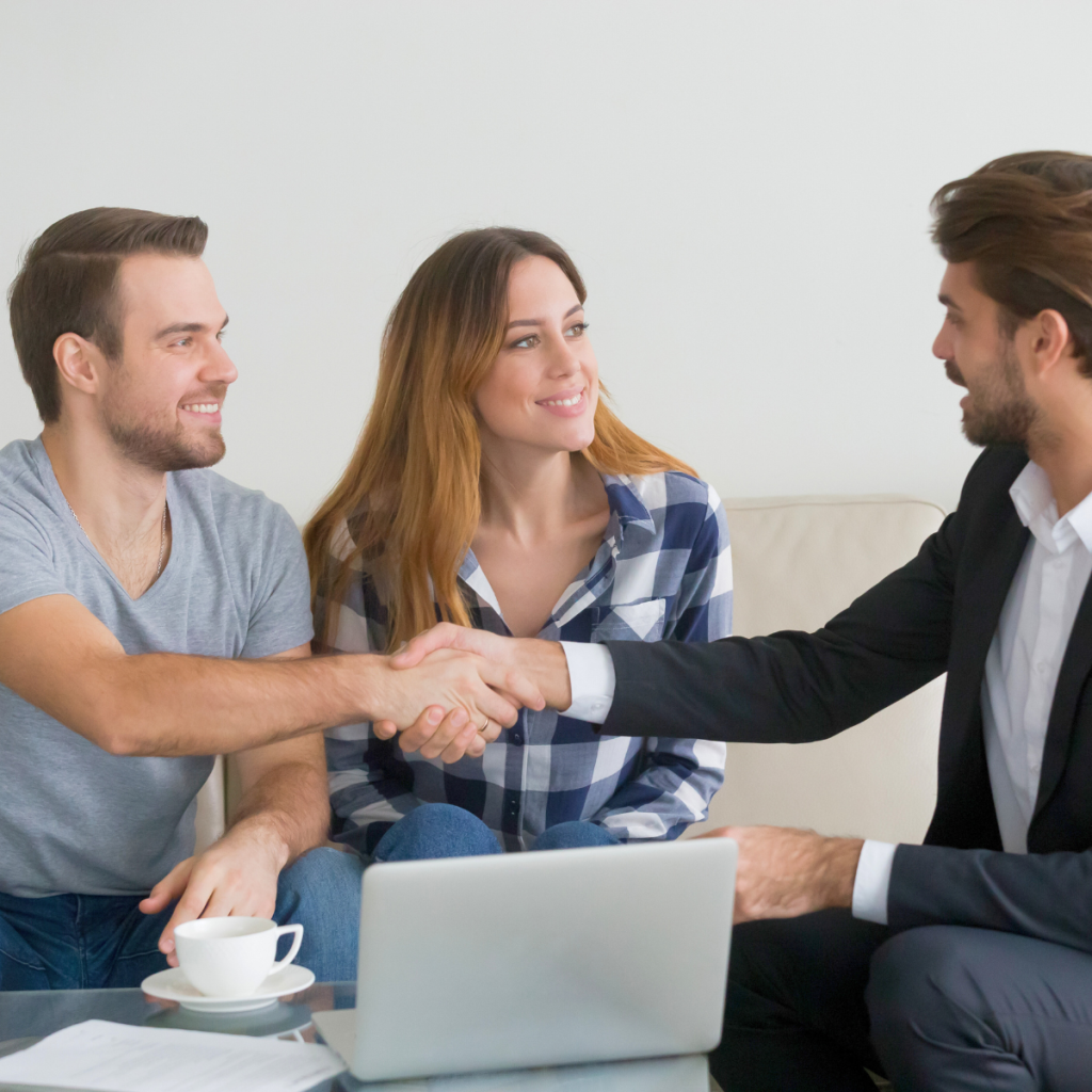 Landlord signing up for a guaranteed rent scheme to ensure secure rental income.