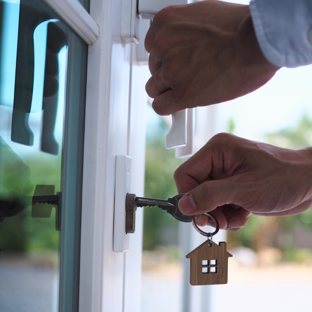 Landlord discussing no void rental management to secure consistent income.