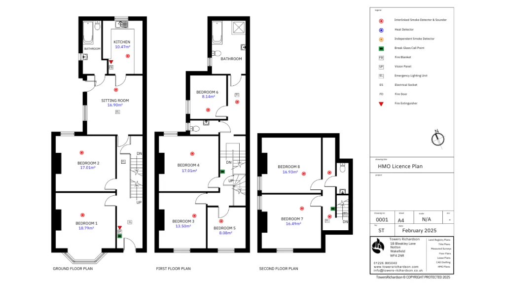 HMO property types from 4 to 8 bedrooms ideal for guaranteed rent schemes
