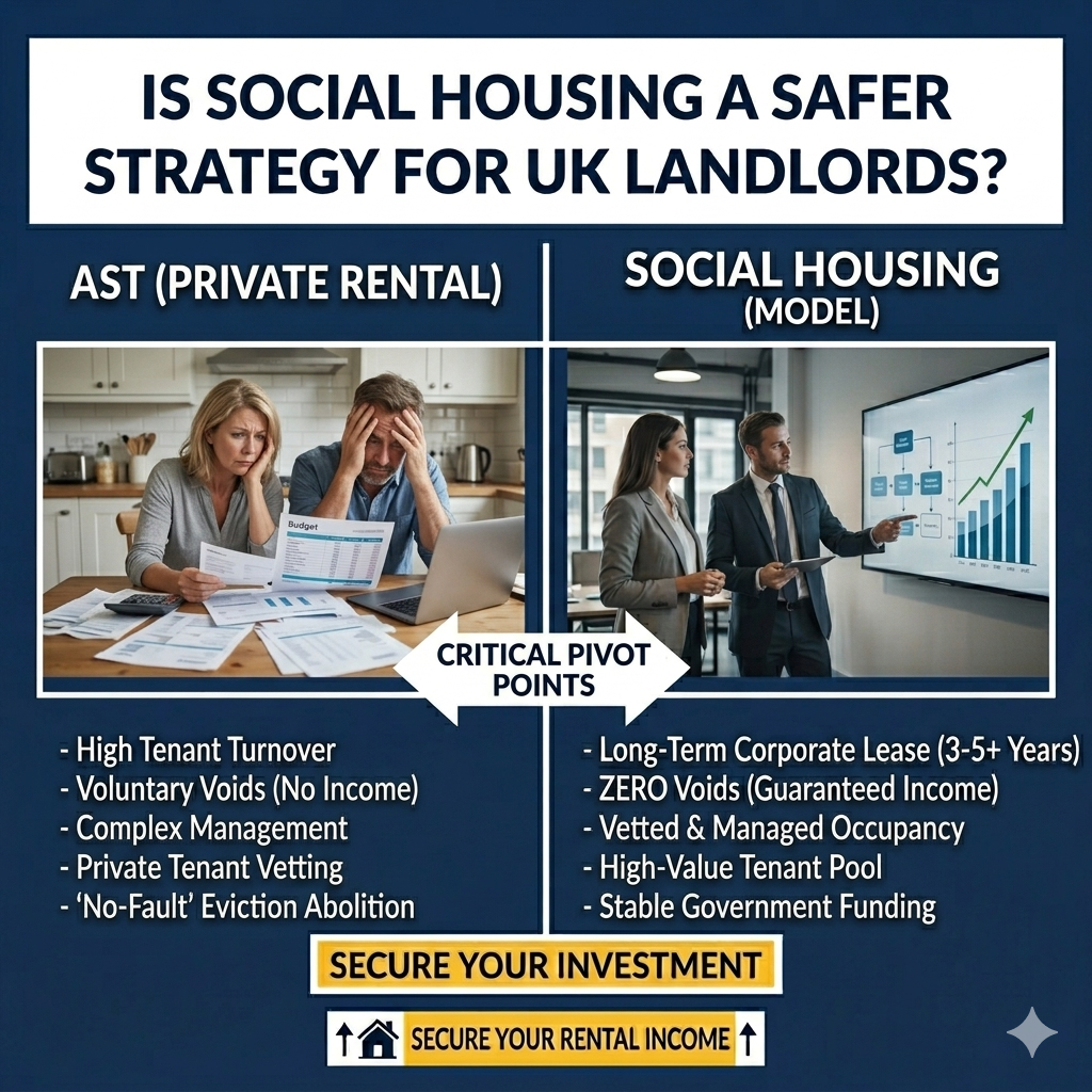 UK landlord choosing social housing strategy for safer and more stable rental income