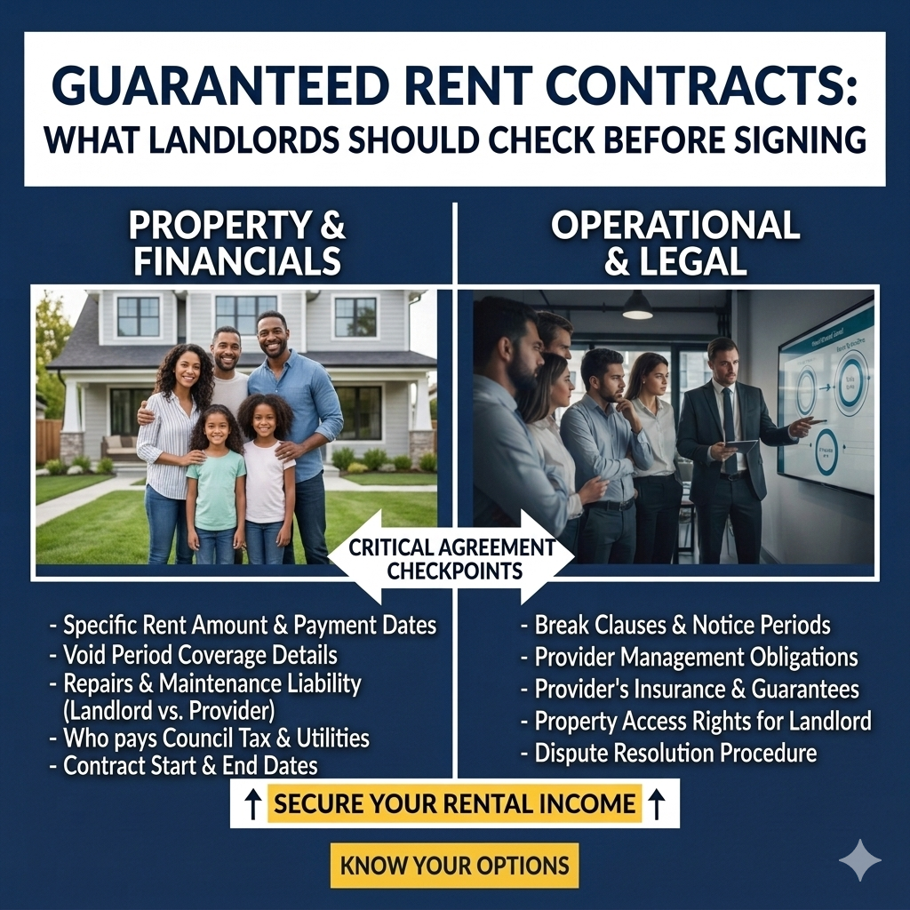 guaranteed rent contracts landlord checklist