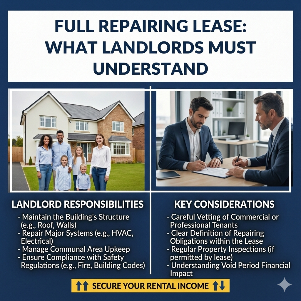 full repairing lease landlord responsibility breakdown