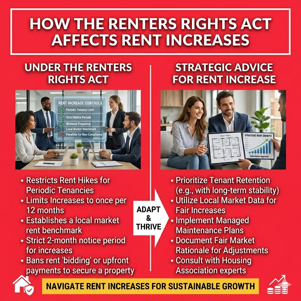Landlord reviewing rent increase strategy under renters rights act for stable long-term income