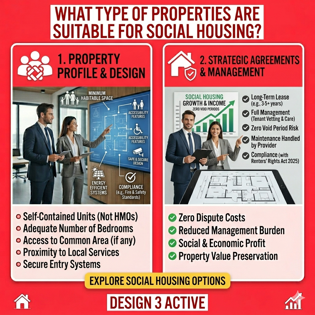 Residential property suitable for social housing with compliant layout and long-term leasing potential
