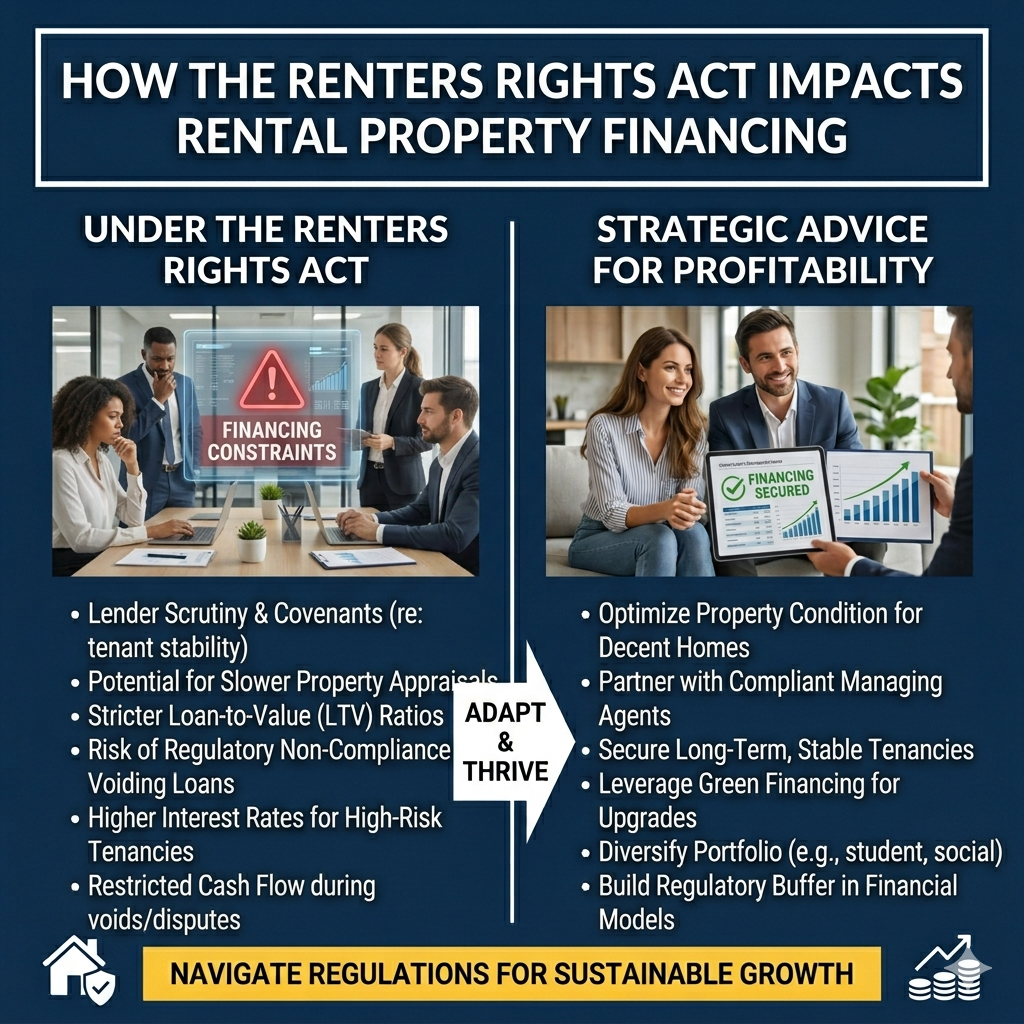Landlord reviewing mortgage and financing options under renters rights act with focus on stable rental income