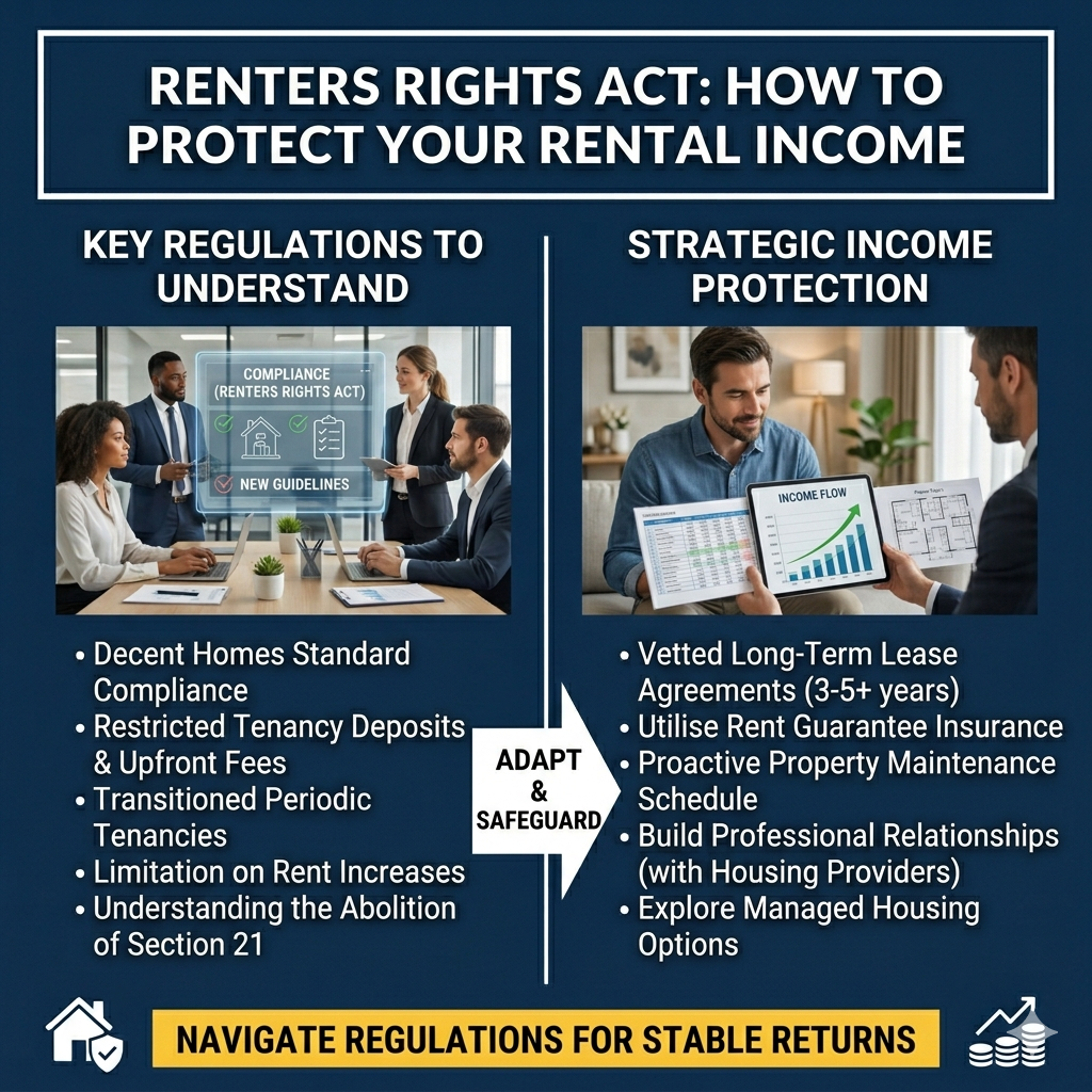 Landlord securing rental income under renters rights act using guaranteed rent and long-term leasing strategy